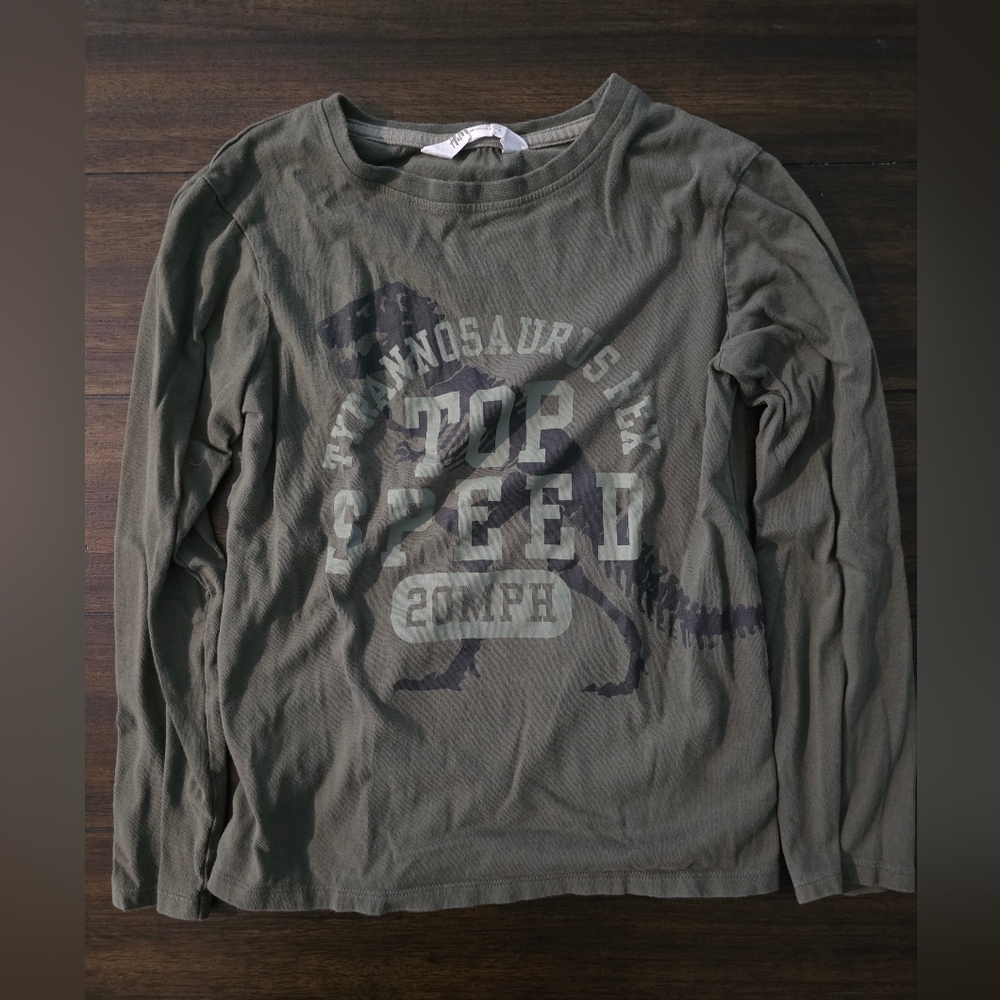 H&M Olive Green Long Sleeve Shirt